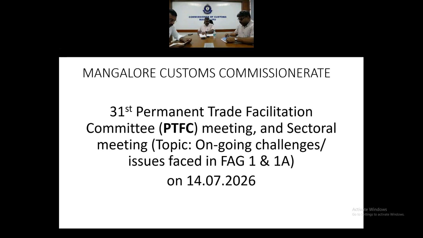 PTFC meeting 2